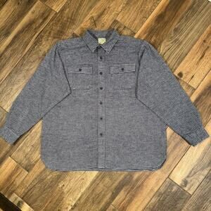 LL Bean Traditional Fit Long Sleeve Button-Up pockets 100% Cotton men size XL